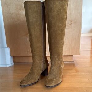 Sézane ADÈLE Suede Knee High Boots